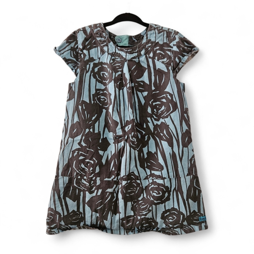 Mexx 18-24M Brown and Blue Patterned Dress